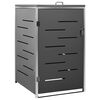 vidaXL Cobertizo para un contenedor basura acero 69x77,5x115 cm