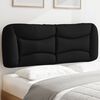vidaXL Cabecero de cama acolchado Hvar tela negro 140 cm