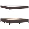 vidaXL Cama tipo Box Spring Marr&oacute;n Oscuro 180 x 200 cm tela