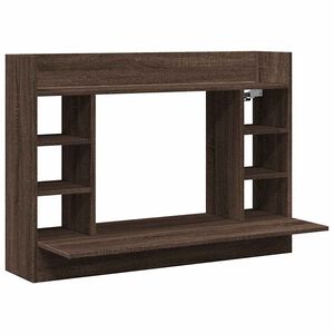 vidaXL Escritorio de pared madera ingenier&iacute;a marr&oacute;n roble 105x48x75 cm