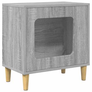 vidaXL Casa para Gatos Sonoma gris 51 x 30 x 52 cm