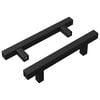 vidaXL Manija de armario 2 uds. Negro 150 x 12,3 x 35,2 mm