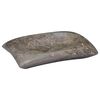 vidaXL Lavabo gris m&aacute;rmol 50x35x10 cm