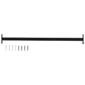 vidaXL Barra de seguridad ajustable para ventanas Negro 710 -1200 mm