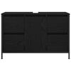 vidaXL Mueble de lavabo con cajones roble negro 90x34,5x60 cm