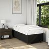 vidaXL Cama box spring con colch&oacute;n tela negro 80x200 cm
