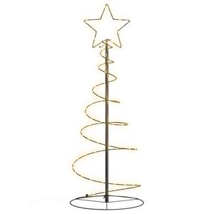 VidaXL LED para &aacute;rbol de Navidad 80 LED blanco c&aacute;lido 120 cm