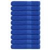 vidaXL Toallas de sauna FROGN 10 uds azul 80x200 cm 360 g/m&sup2;