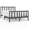 vidaXL Estructura de cama sin colch&oacute;n madera de pino gris 160x200 cm