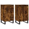 vidaXL Aparadores 2 uds madera de ingenier&iacute;a roble ahumado 40x35x70 cm