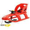 vidaXL Trineo con asiento y volante polipropileno rojo 102,5x40x23 cm