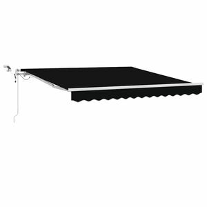 vidaXL Toldo Retr&aacute;ctil Negro 300 x 250 cm Poli&eacute;ster y metal