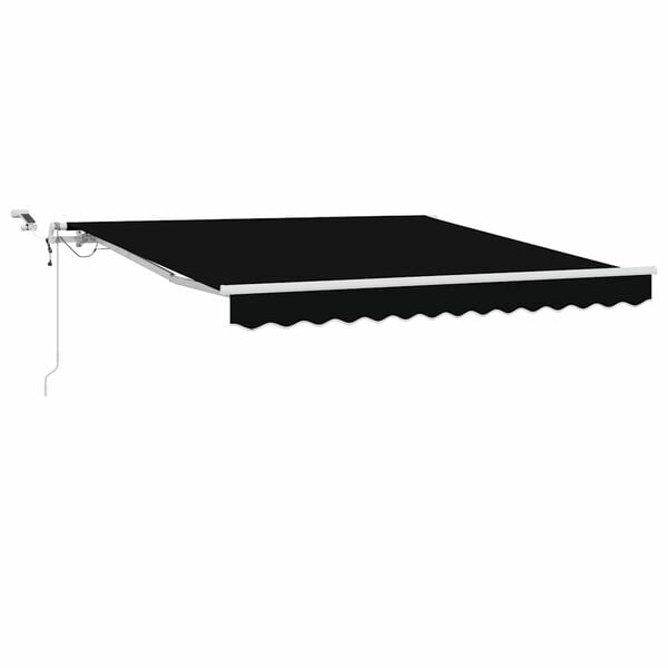 vidaXL Toldo Retr&aacute;ctil Negro 300 x 250 cm Poli&eacute;ster y metal
