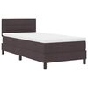 vidaXL Cama tipo Box Spring Marr&oacute;n Oscuro 100 x 200 cm tela