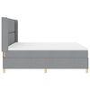 vidaXL Cama tipo Box Spring con colch&oacute;n Gris Claro 180 x 200 cm tela