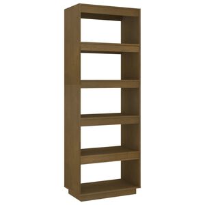 vidaXL Estanter&iacute;a/divisor de espacios madera pino marr&oacute;n 60x35x167 cm