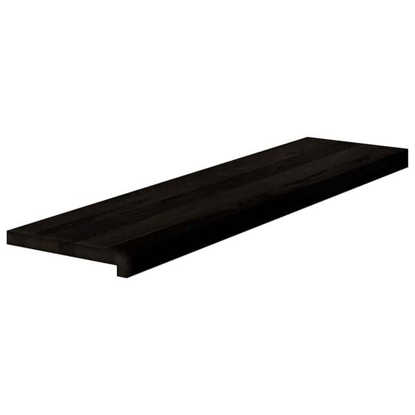 vidaXL Pelda&ntilde;os de escalera 12 uds madera maciza roble marr&oacute;n oscuro