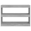 vidaXL Estantería/divisor de espacios gris Sonoma 100x30x72 cm