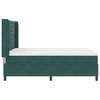 vidaXL Cama con Box Spring LED y Colch&oacute;n Verde oscuro 140 x 200 cm