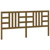 vidaXL Cabecero de cama madera maciza de pino marr&oacute;n miel 206x4x100 cm