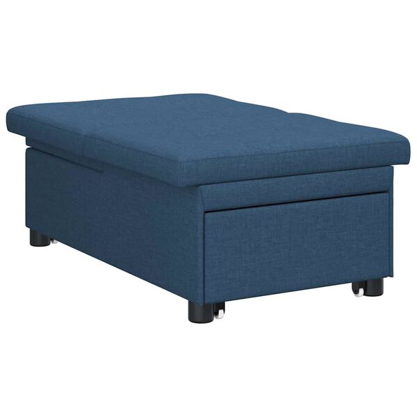 vidaXL Sof&aacute; cama desplegable Azul 194 x 50 x 82 cm