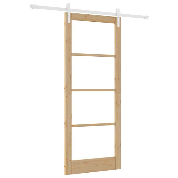 vidaXL Puerta Corredera ORKDAL Natural 86 x 211 cm