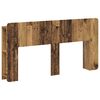 vidaXL Cabecero con armario Madera envejecida Madera de Ingenier&iacute;a