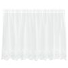 vidaXL Cortina de Encaje Blanco 200 x 120 cm Poli&eacute;ster