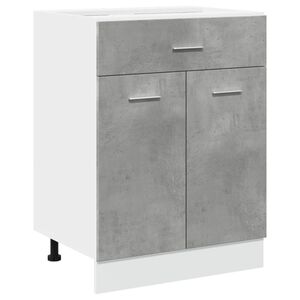 vidaXL Mueble bajo con caj&oacute;n Lyon de gris hormig&oacute;n 60x46x81,5 cm