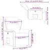 vidaXL Sill&oacute;n de masaje el&eacute;ctrico reclinable elevable tela marr&oacute;n