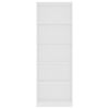 vidaXL Estantería de 5 niveles madera contrachapada blanca 60x24x175cm
