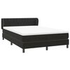 vidaXL Cama box spring con colch&oacute;n terciopelo negro 160x210 cm