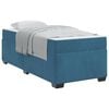 vidaXL Estructura de cama con colch&oacute;n Azul 80 x 200 cm tela