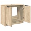 vidaXL Gabinete de Ba&ntilde;o con puerta Roble Sonoma 64,5 x 33,5 x 59 cm