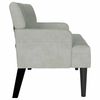 vidaXL Banco Chesterfield Gris Claro 112 x 65,5 x 75 cm Terciopelo