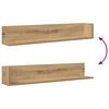 vidaXL Estantes de pared 2 uds madera roble artisan 100x16,5x16,5 cm