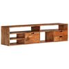 vidaXL Mueble de TV de madera maciza de acacia 140x30x35 cm