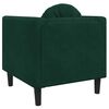 vidaXL Sill&oacute;n con coj&iacute;n terciopelo verde oscuro