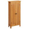 vidaXL Armario de almacenaje de madera de roble maciza 50x22x110 cm