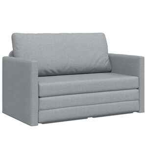 vidaXL Sof&aacute; cama Gris Claro 124 x 71 x 78 cm tela