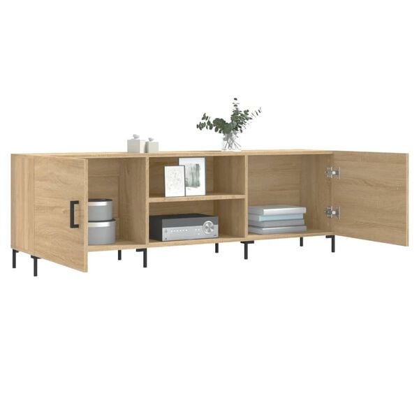vidaXL Mueble para TV madera de ingenier&iacute;a roble Sonoma 150x30x50 cm