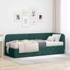 vidaXL Estructura de cama en esquina Verde oscuro 80 x 200 cm tela