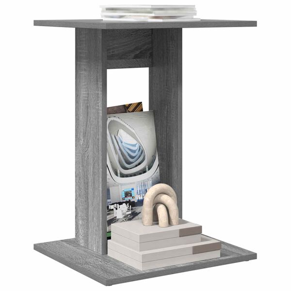 vidaXL Mesa lateral Gris Sonoma 45 x 40 x 62,5 cm Madera de ingenier&iacute;a