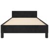 vidaXL Estructura de cama sin colch&oacute;n terciopelo negro 80x200 cm