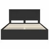 vidaXL Estructura de cama Negro 150 x 200 cm Madera Ingenieril