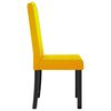 vidaXL Sillas de comedor 6 unidades terciopelo amarillo