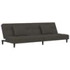 vidaXL Sof&aacute; cama de 2 plazas con dos almohadas terciopelo gris oscuro