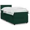 vidaXL Cama box spring con colch&oacute;n terciopelo verde oscuro 80x200 cm
