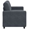 vidaXL Sofá Loveseat gris oscuro 120 cm terciopelo