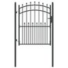 vidaXL Puerta de cerca con picos EMMEN 104 x 117 cm